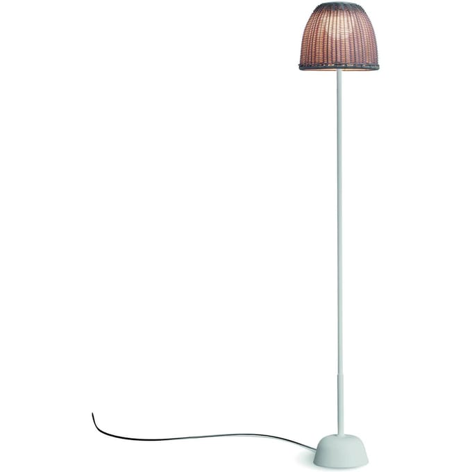 Bover LED vloerlamp Atticus 114, natuurlijk wit/beige, stekker