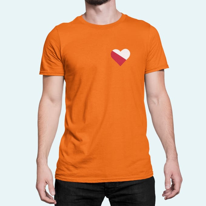 Oranje Koningsdag T-Shirt Hartje Utrecht M