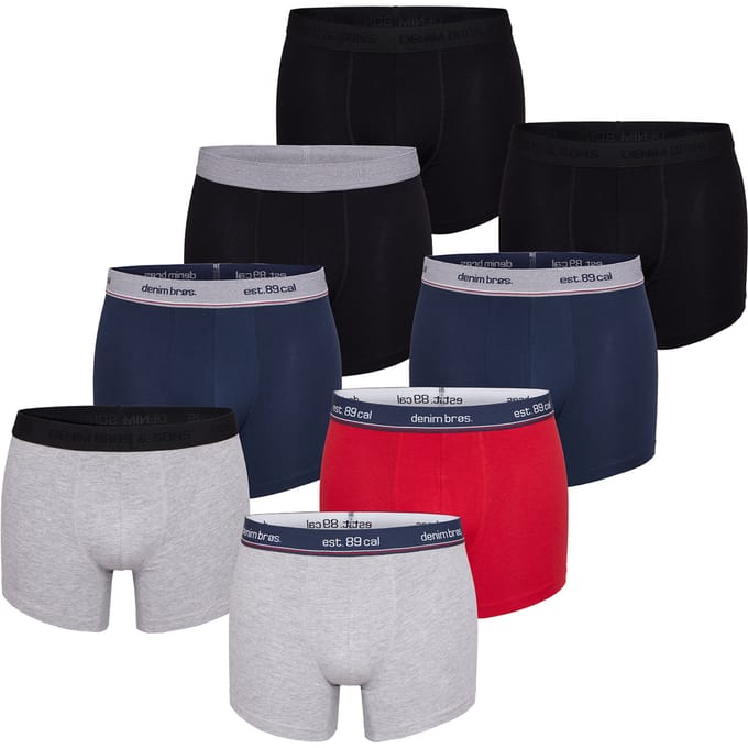 MG-1 Denim Brøs. Boxershorts Heren 8-Pack Multi Effen Kleuren #13 - Maat L