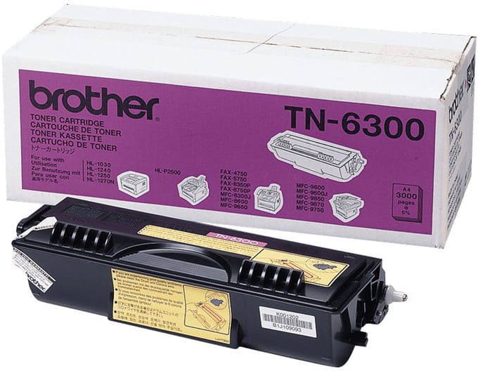 Brother TN-6300 Tonercartridge  - Zwart