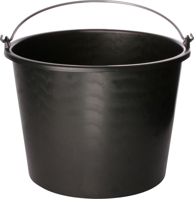 Talen Tools - Bouwemmer - 12L - Eco - Zwart