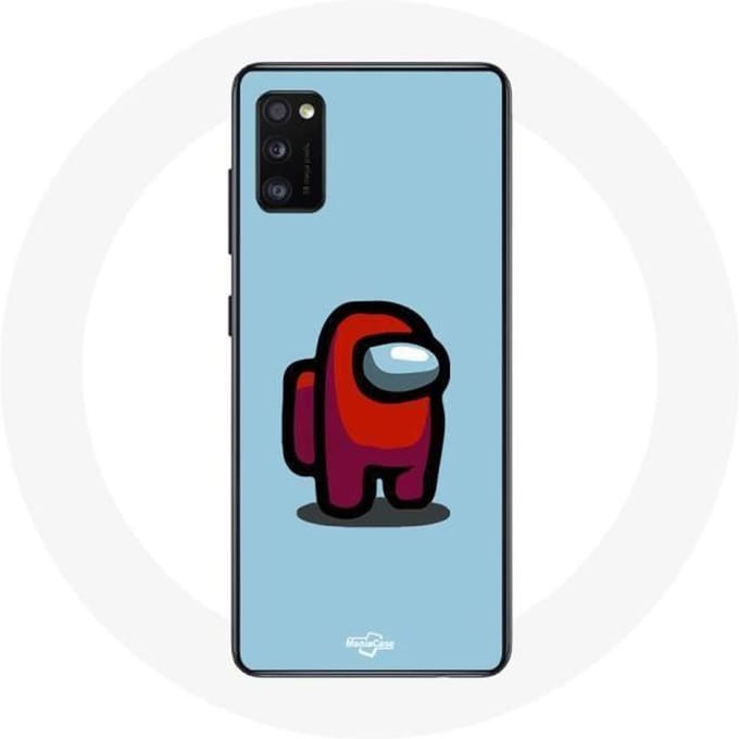 Case voor Samsung Galaxy S20 plus Among Us videogame Blauwe achtergrond