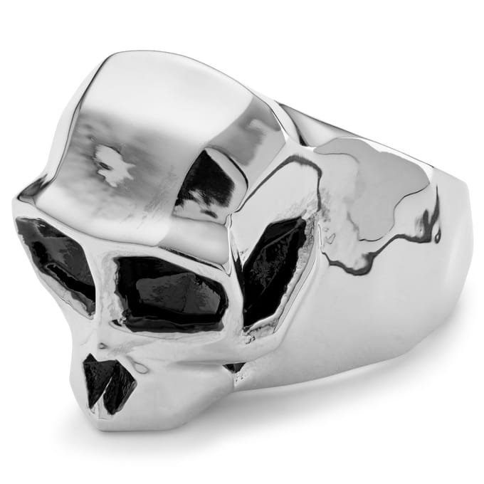 Mack Zilverkleurige Apenschedelring