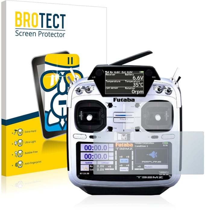 Screenprotector voor Robbe Futaba T32MZ Beschermglas transparant