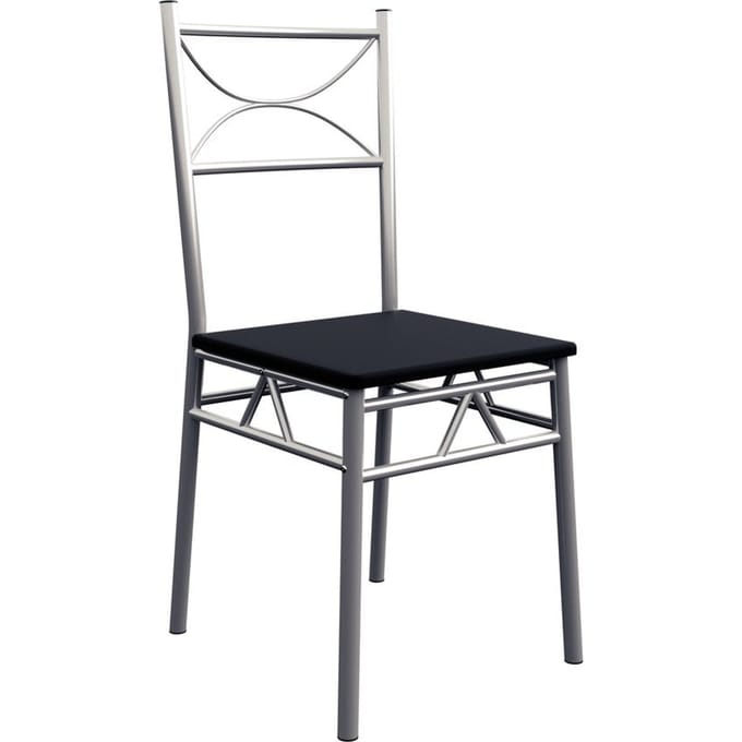 Casaria Eettafel Set 5 delige -Eettafel + 4 stoelen - Zwart