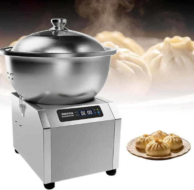 Deegkneedmachine - Elektrische mixer - Bakken thuis - Dubbele rotatie - 5kg capaciteit - Zilver
