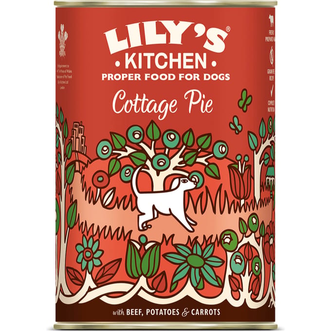 Lily's Kitchen Vispastei met Erwten 6 x 400 g - Rund met aardappelen en wortelen