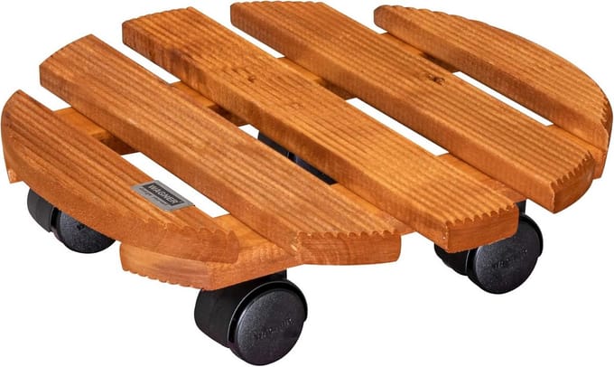 Plantenroller hard - Ø 30 mm x 8 cm - bruin