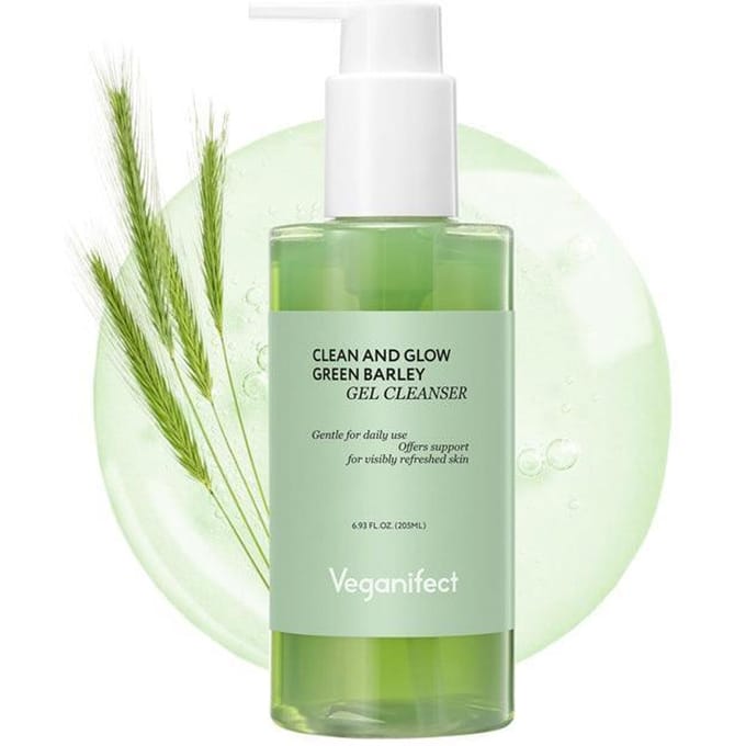 [Veganifect] Clean And Glow Groene Gerst Gel Reiniger 205ml white