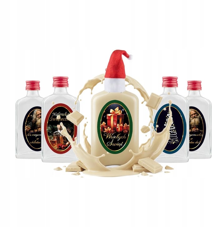 Bimberek Laura - Decoratieve Fles - 50ml - Kerstcap - Etiket