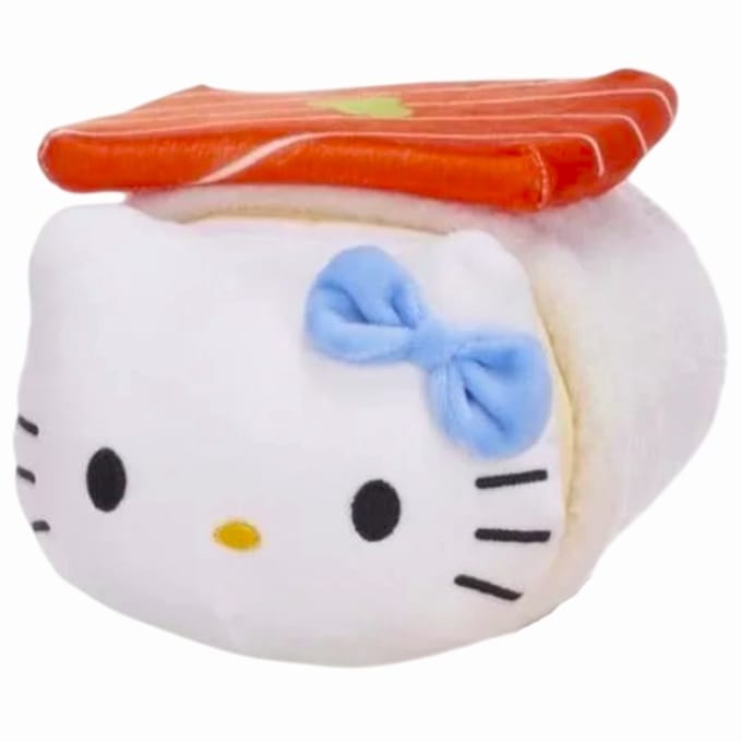 Hello Kitty (Geel) Sushi Roll Pluche Knuffel 25 cm