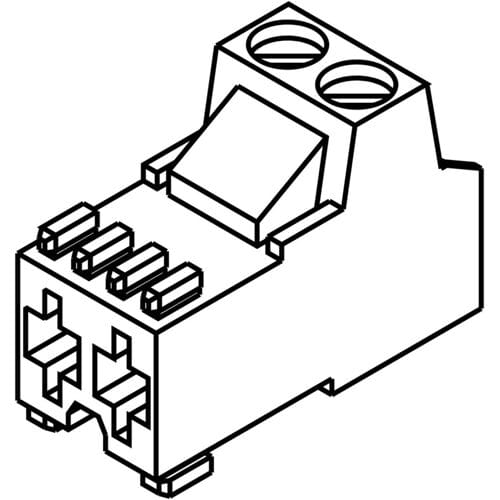 AEG plug, wit, 2pol. 140217631021