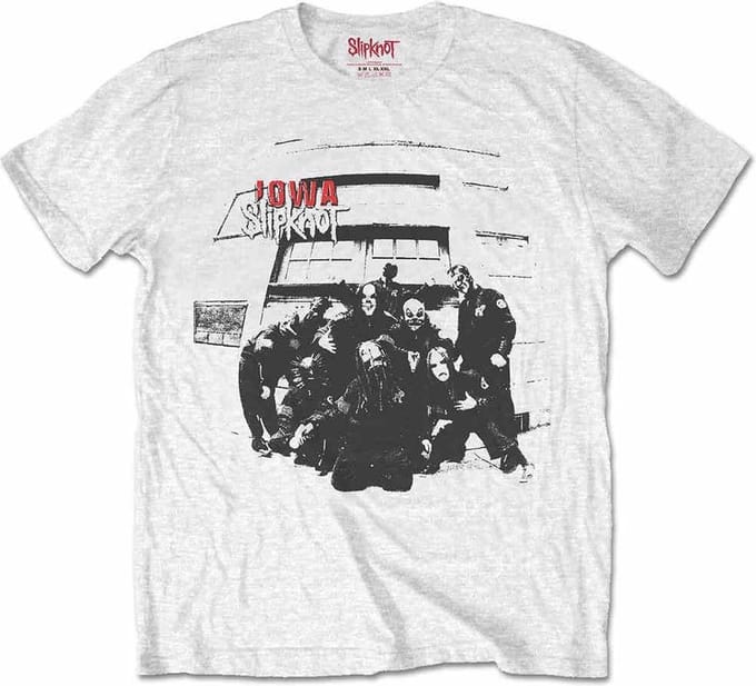Slipknot - Iowa Track List Heren Tshirt - S - Wit