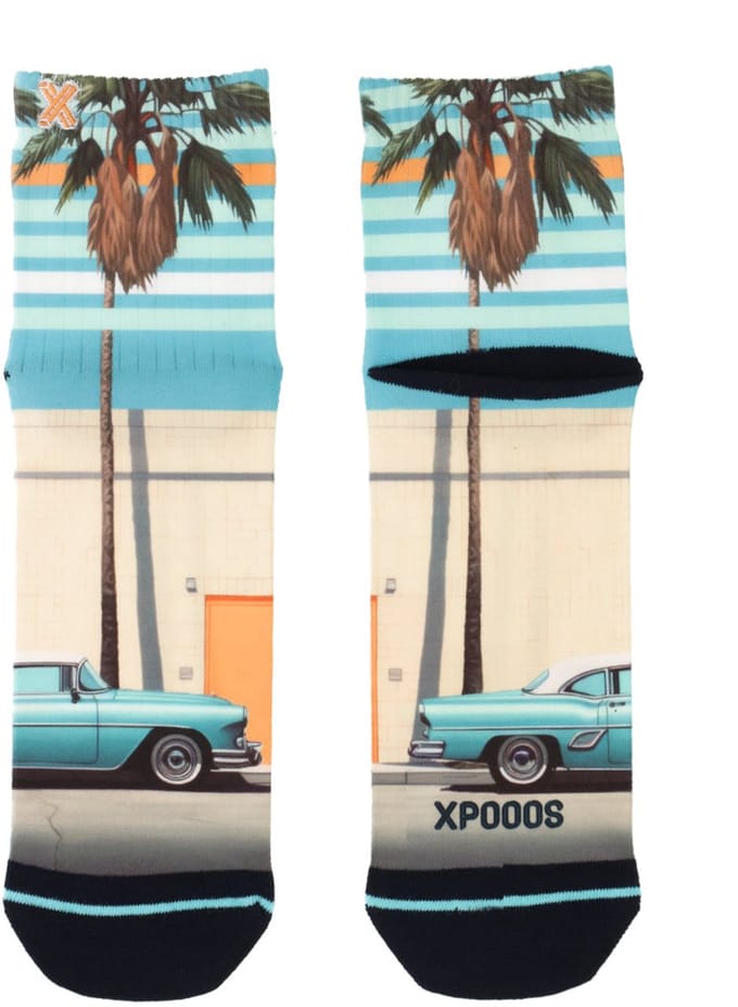 XPOOOS - Miami Heren Quartersokken - 1-Pack - Maat 39/42