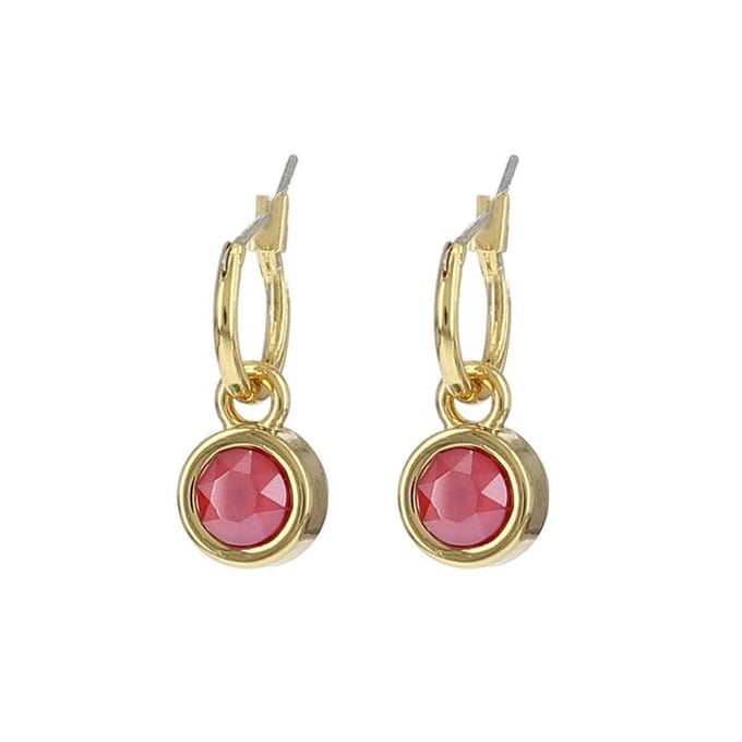 BIBA 80354 Oorhangers goud Royal Red