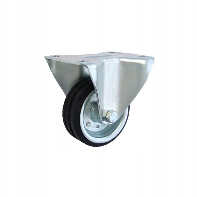 Zabi Vast Wiel Metaal-Rubber 160mm - 150kg Draagvermogen