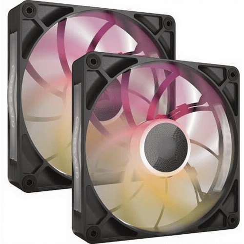 Corsair iCUE LINK RX140 MAX RGB (2-pack) - Case ventilator - 140mm - Zwart met RGB-licht - 36 dBA