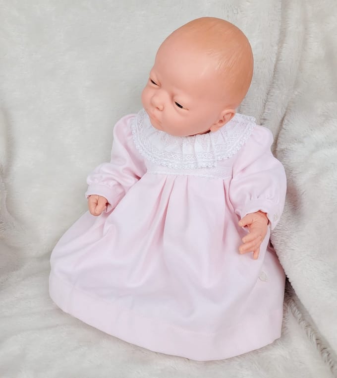 Patachou jurkje Roze | Wit Kant | 3733030 | Newborn | maat 50