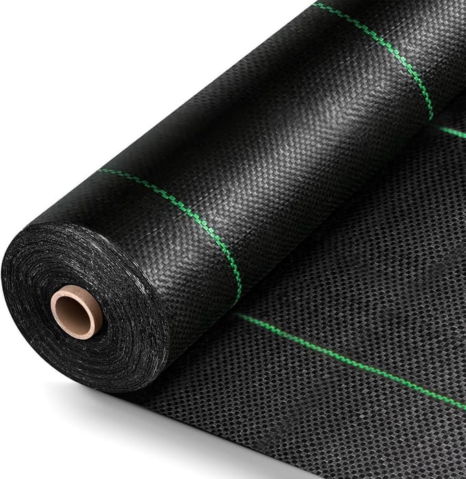 Mulchdoek voor onkruidbestrijding - Waterdoorlatend, UV-bestendig, 10 m²