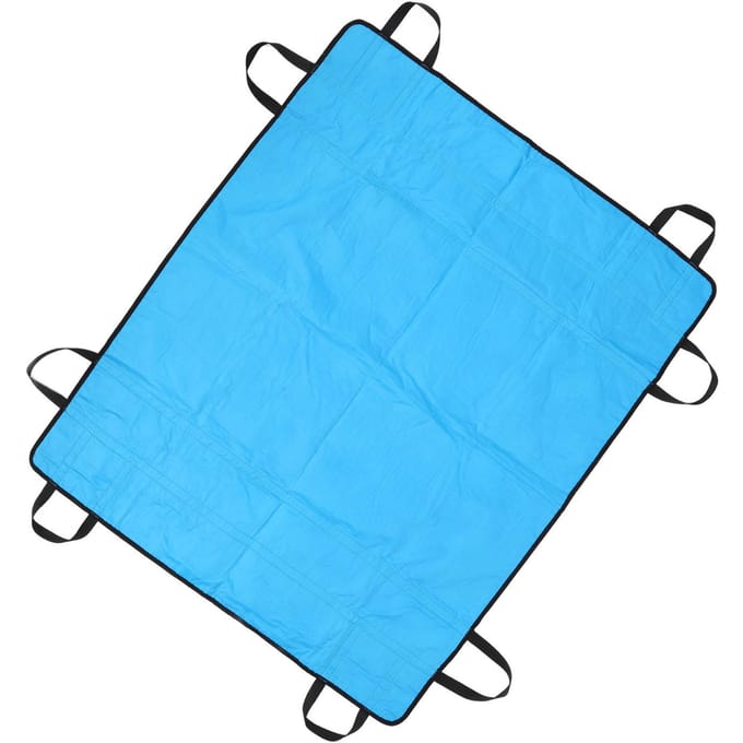 Positioneringsbedpad Herbruikbaar Waterdicht Draagbaar Transferdeken met Handvatten voor Patiënten blue