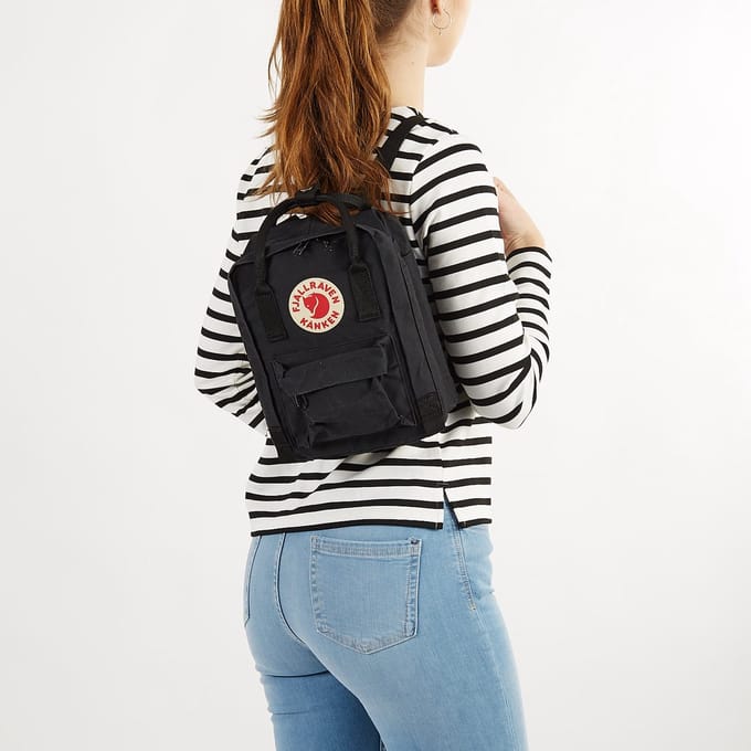 Fjällräven Kånken Mini Unisex Rugzak - Black