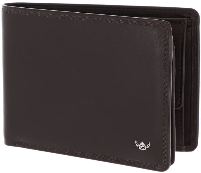 Golden Head Leren portemonnee Polo RFID Protect Scheintasche 1154 Dunkelbraun donkerbruin
