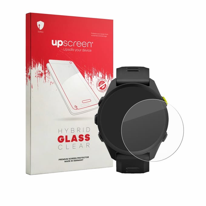 upscreen - Screenprotector voor Garmin Forerunner 70/170/170 Music - Folie Beschermfolie Beschermglas transparant
