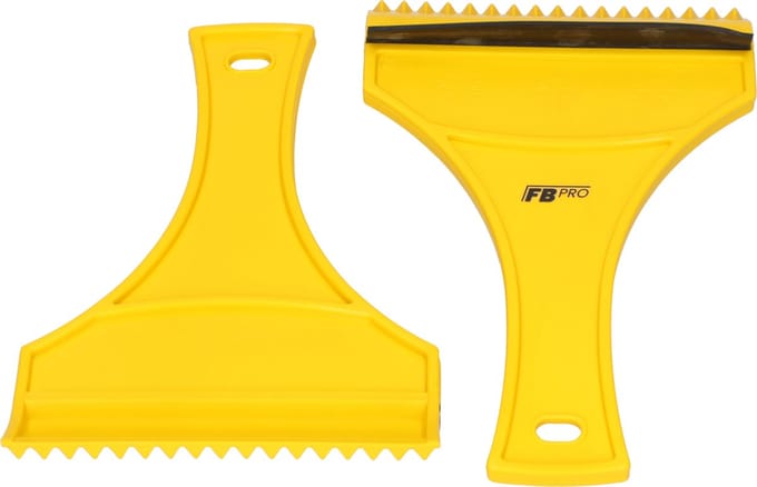 IJskrabber auto - Krabber - Ruitenkrabber auto - Glaskrabber - IJsschraper - Glasschraper - Raamkrabber - Auto accessoires - Compact formaat - Set van 2 ijskrabbers - Geel