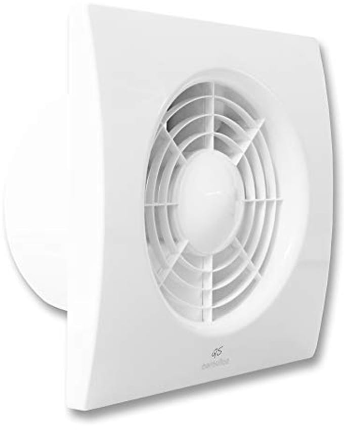Axiale Zuiger 90 mm, 8 W - Efficiënte Ventilatie voor Badkamers en Toiletten