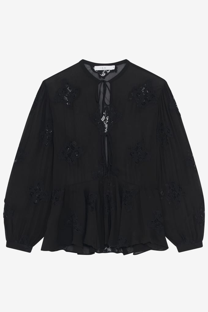 IRO Paris Lalia Top Black Größe: 34 | Longsleeves Outlet | Damen | Schwarz