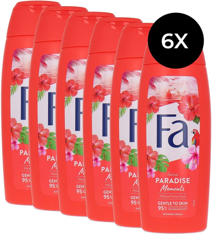 Fa Sense Paradise Moments Shower Gel - 6 x 250 ml