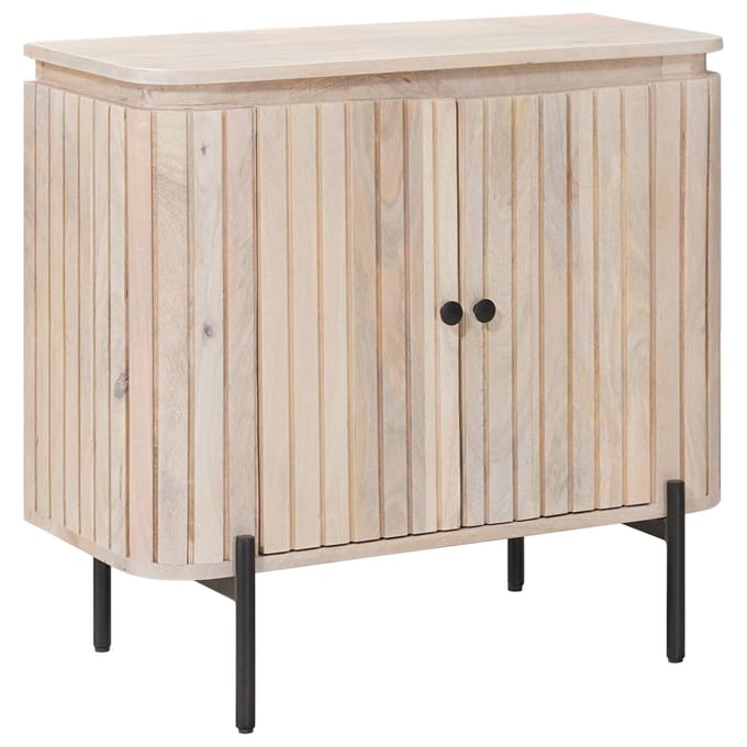 vidaXL - Dressoir - 70 - x - 30 - x - 65 - cm - Massief - Mangohout - en - Geëngineerd - Hout