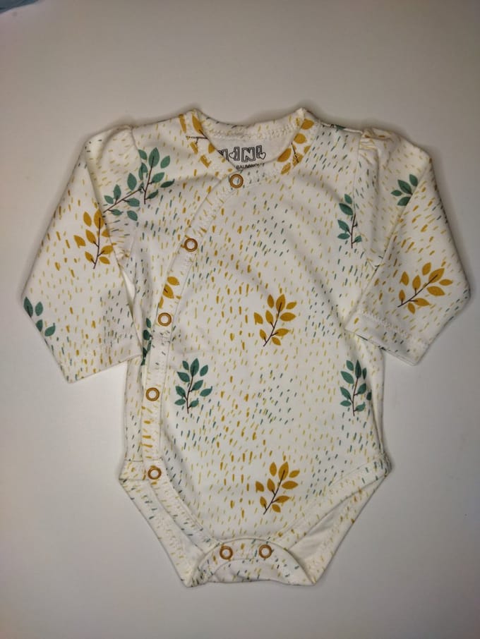 Nini - Rompertje Sanne - Omslagromper - Overslagromper - Maat 68 - 4 t/m 6 maanden