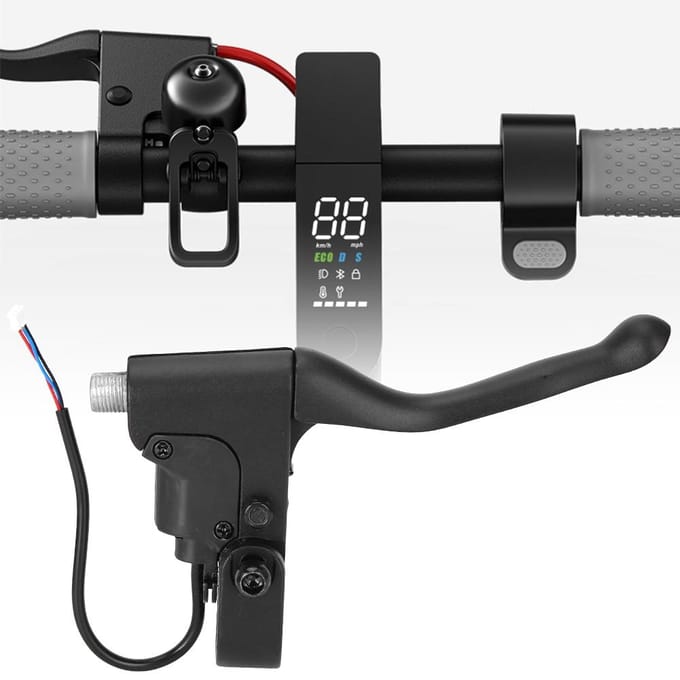 Aluminiumlegering Universele Handgreep Remhendel Accessoires voor Ninebot MAX G30 Scooter gray