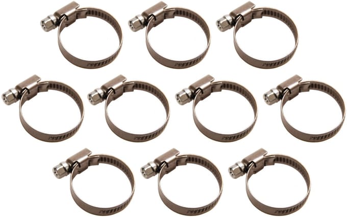 BGS Slangklem roestvrij 30 x 45 mm 10 delig