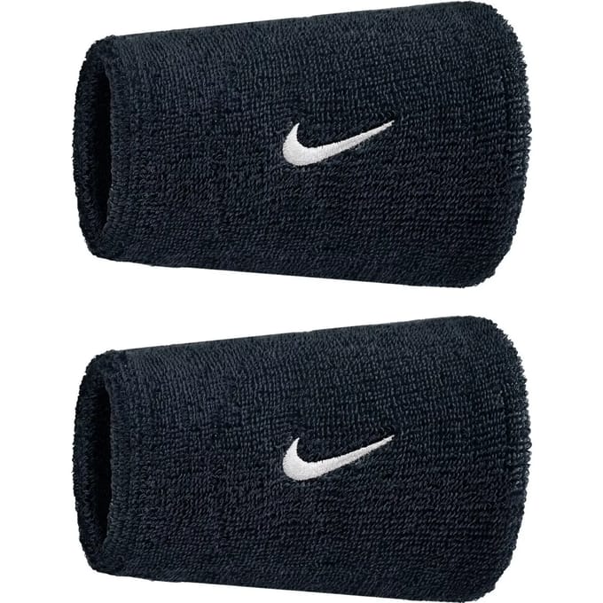 NIKE ACCESSOIRES nike swoosh classic doublewide wristbands 2pk n1012406-010