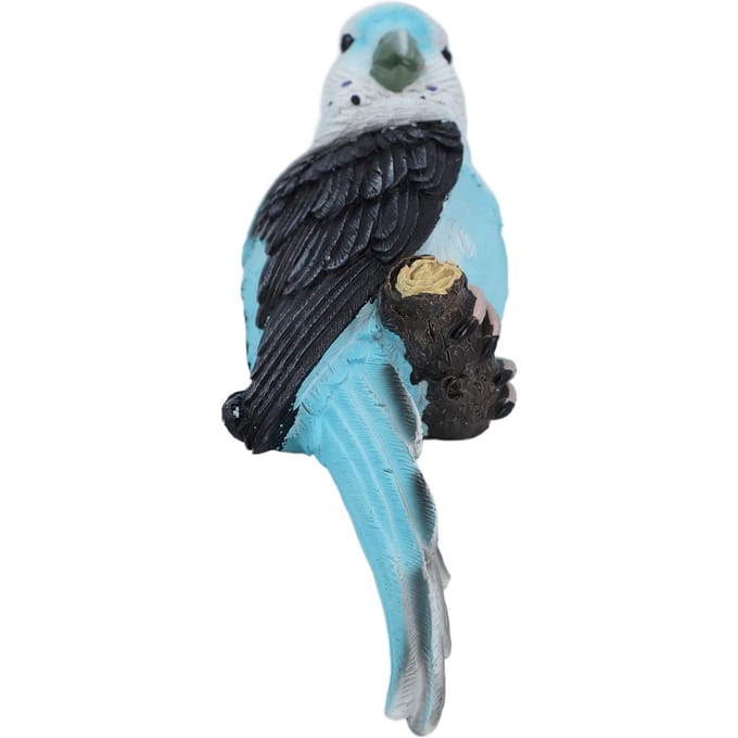 Hars Papegaai Figuur Decoratieve Tuinvogels Beelden Gazon Versierd Miniatuur Vogel Dier Decor black