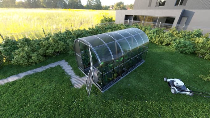 KLASIKA ARCH Tuinkas - 3 x 4 m (12 m²) - 4 mm Dikte - Kweekkas - Polycarbonaat afdekking