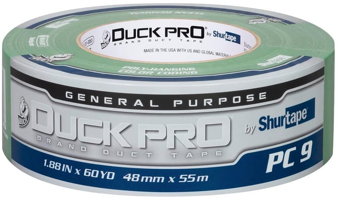 Sterke Gekleurde Duct Tape voor Industrieel Gebruik - Groen 48mm x 60m