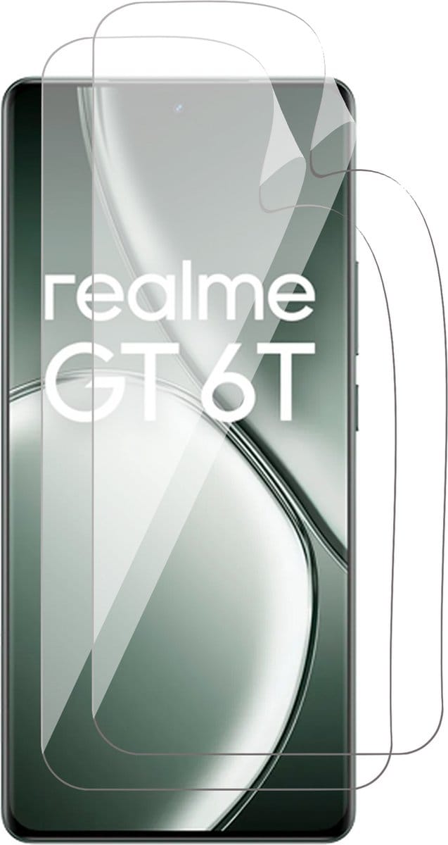 Screenprotector geschikt voor Realme GT 6T - 2x FlexGuard Screen Protector