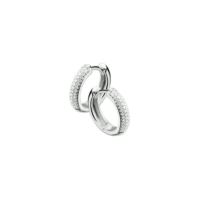 The Jewelry Collection klap-oorringen Diamant 0.25 Ct. - Witgoud (14 Krt.)