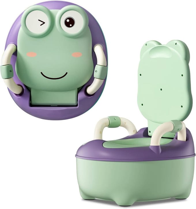Kindertoilet met Rugleuning en Verwijderbare Bak voor Potjestraining