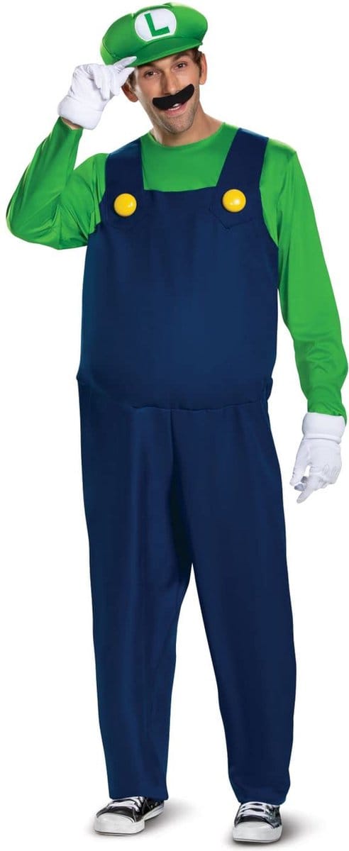 Vegaoo - Luigi Deluxe outfit voor volwassenen