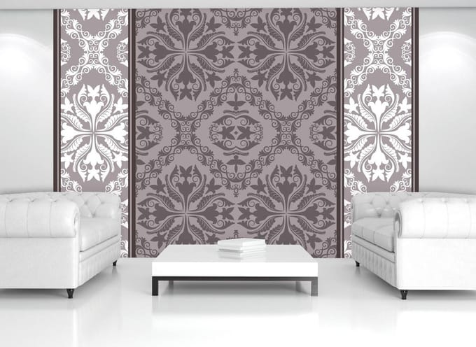 Abstract Pattern Vintage Photo Wallcovering