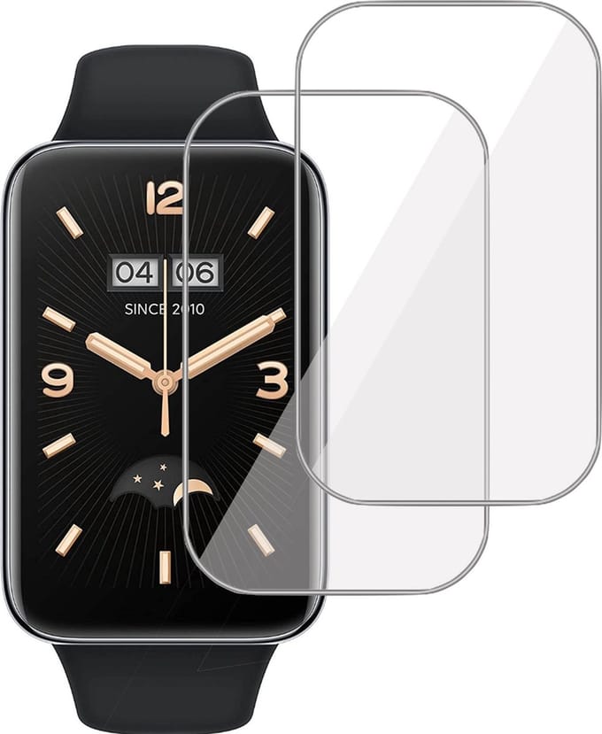 2x Screenprotector geschikt voor Xiaomi Smart Band 7 Pro - Folie Screen Protector