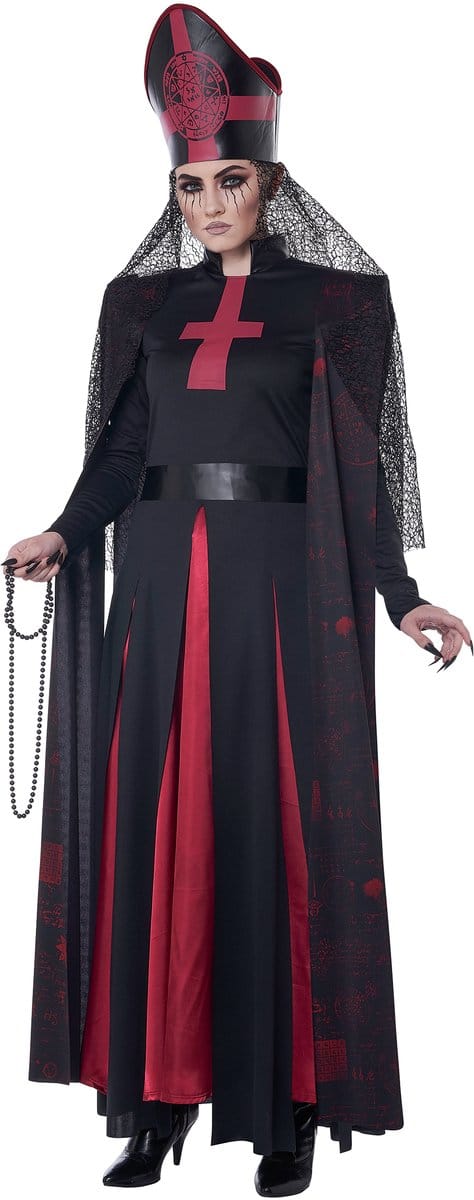 Vegaoo - Luxe occult priestereskostuum voor vrouwen