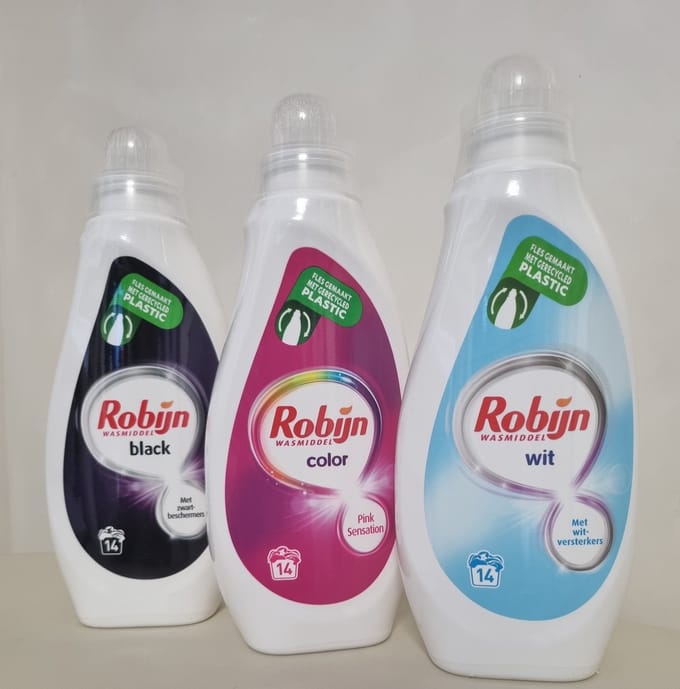 Robijn Vloeibaar Wasmiddel - Black - Color - Wit - 3 x 14 wasbeurten - 3 x 700ml