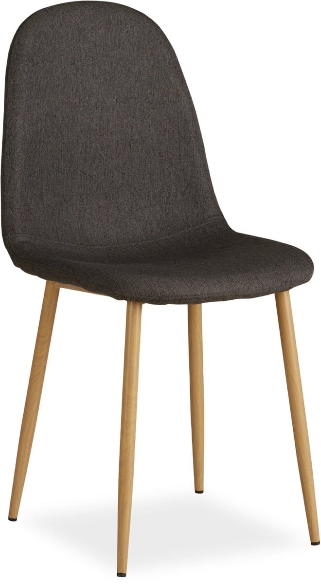Homestyle4u Eetkamerstoel - 1 stuk Antraciet