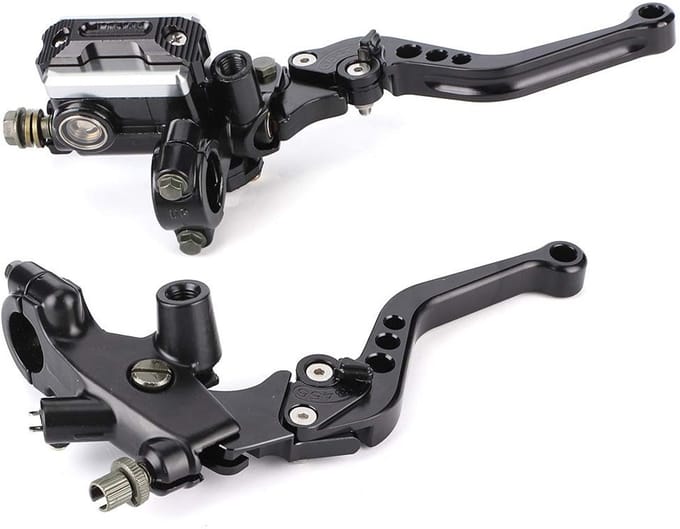 Yctze 7/8" (22mm) Motorfiets Rem- en Koppeling Levers met Verstelbare Stangen