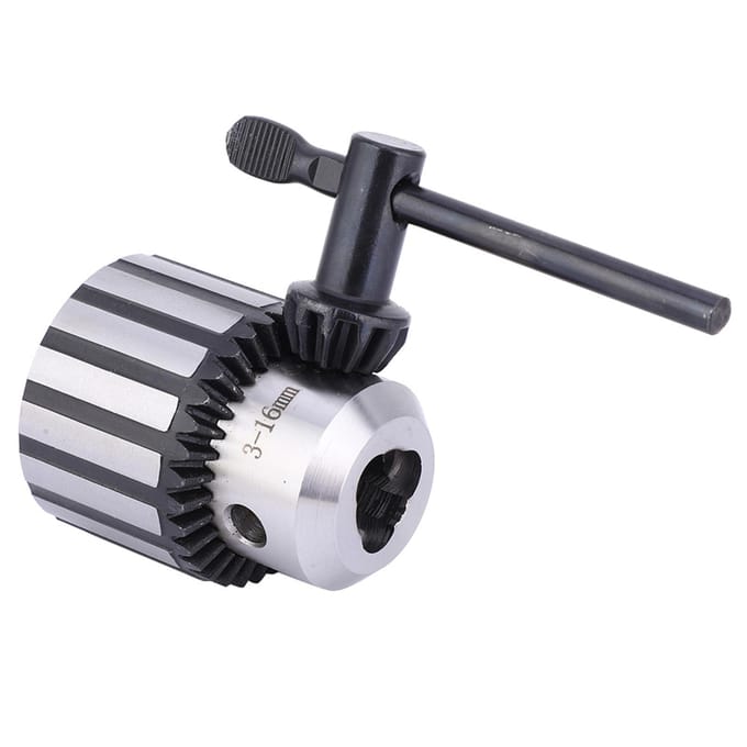3 16mm B18 Heavy Duty Boorhouder met Sleutel voor Draaibank Werkbankboor